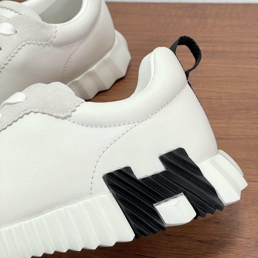 HERMES Мужские кроссовки из телячьей кожи HERMES Мужские кроссовки из телячьей кожи