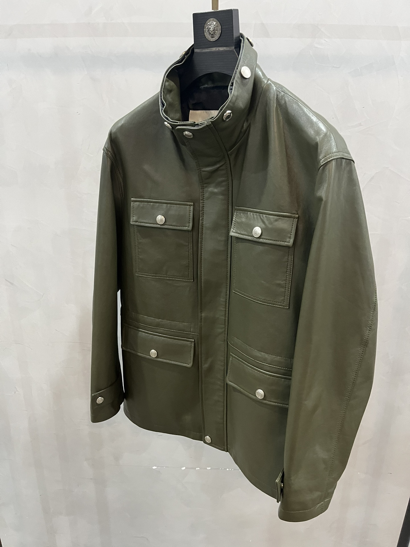 BURBERRY Мужская кожаная куртка BURBERRY Мужская кожаная куртка