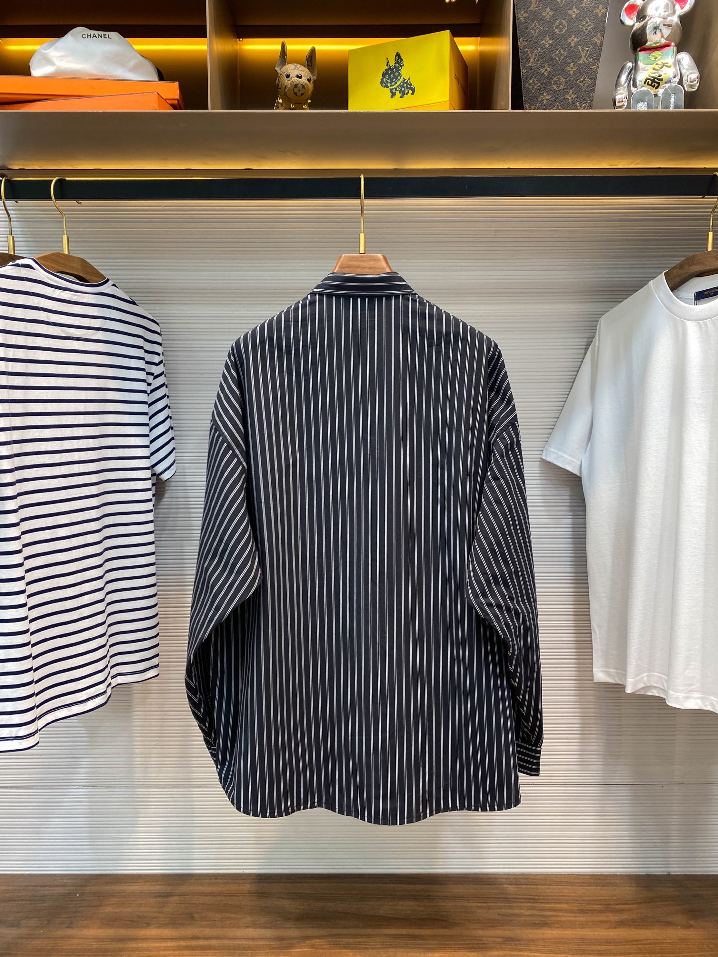 BALENCIAGA Мужская рубашка в полоску BALENCIAGA Мужская рубашка в полоску