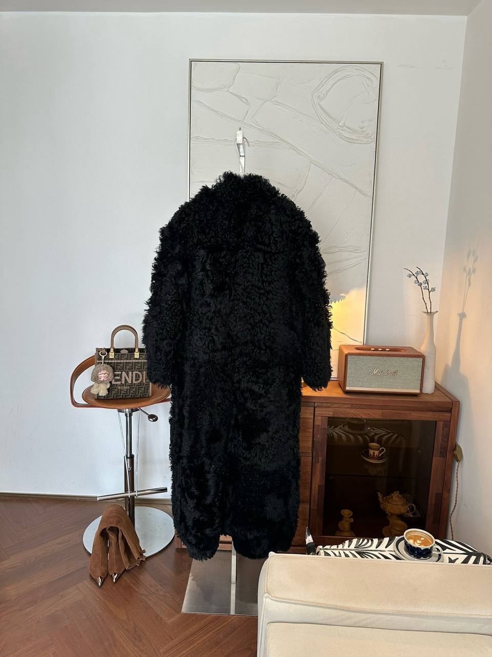 FENDI Женская шуба из овчины 