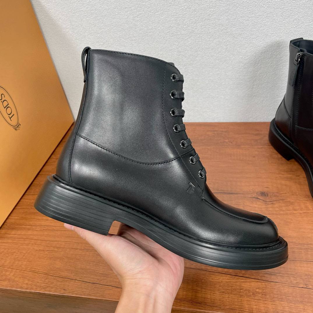 TOD'S Мужские ботинки из телячьей кожи TOD'S Мужские ботинки из телячьей кожи