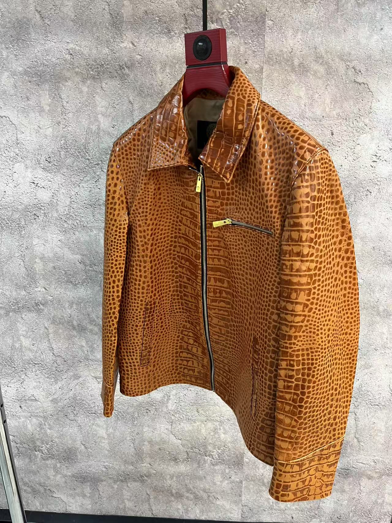 VERSACE Мужская кожаная куртка VERSACE Мужская кожаная куртка