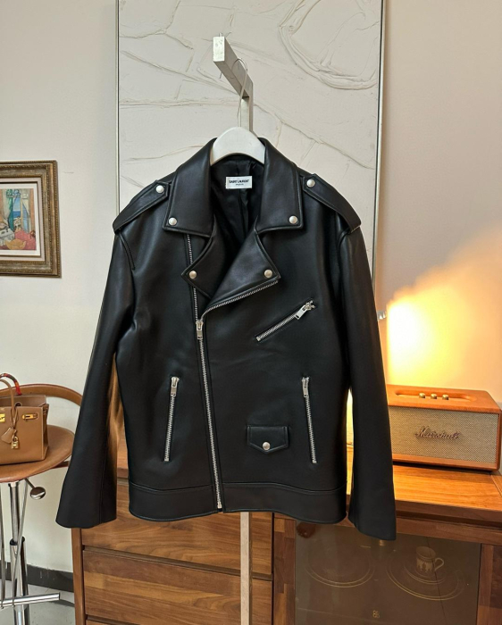 SAINT LAURENT Женская кожаная куртка