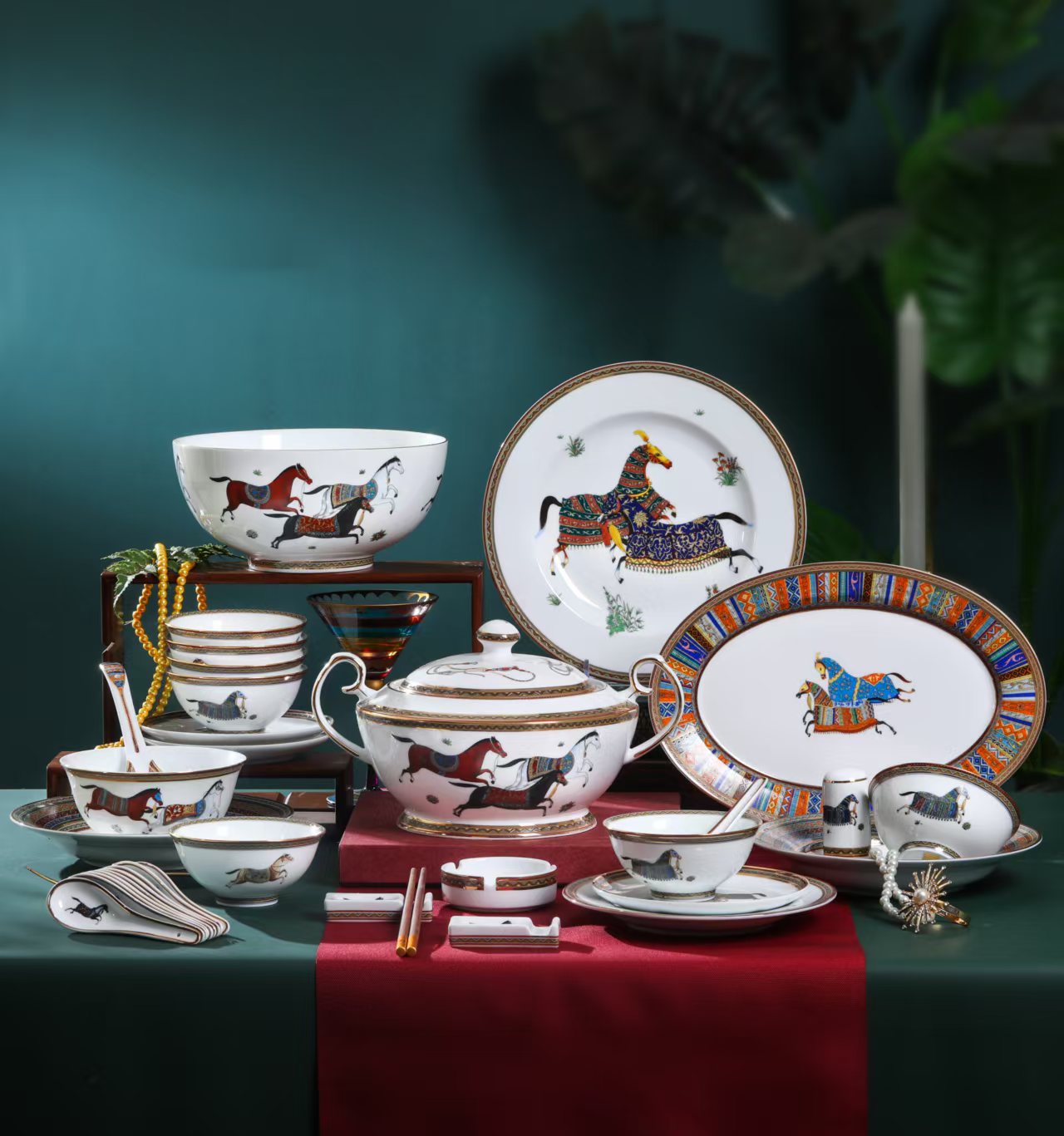 HERMES Набор посуды 58 предметов 10 персон HERMES Набор посуды 58 предметов 10 персон