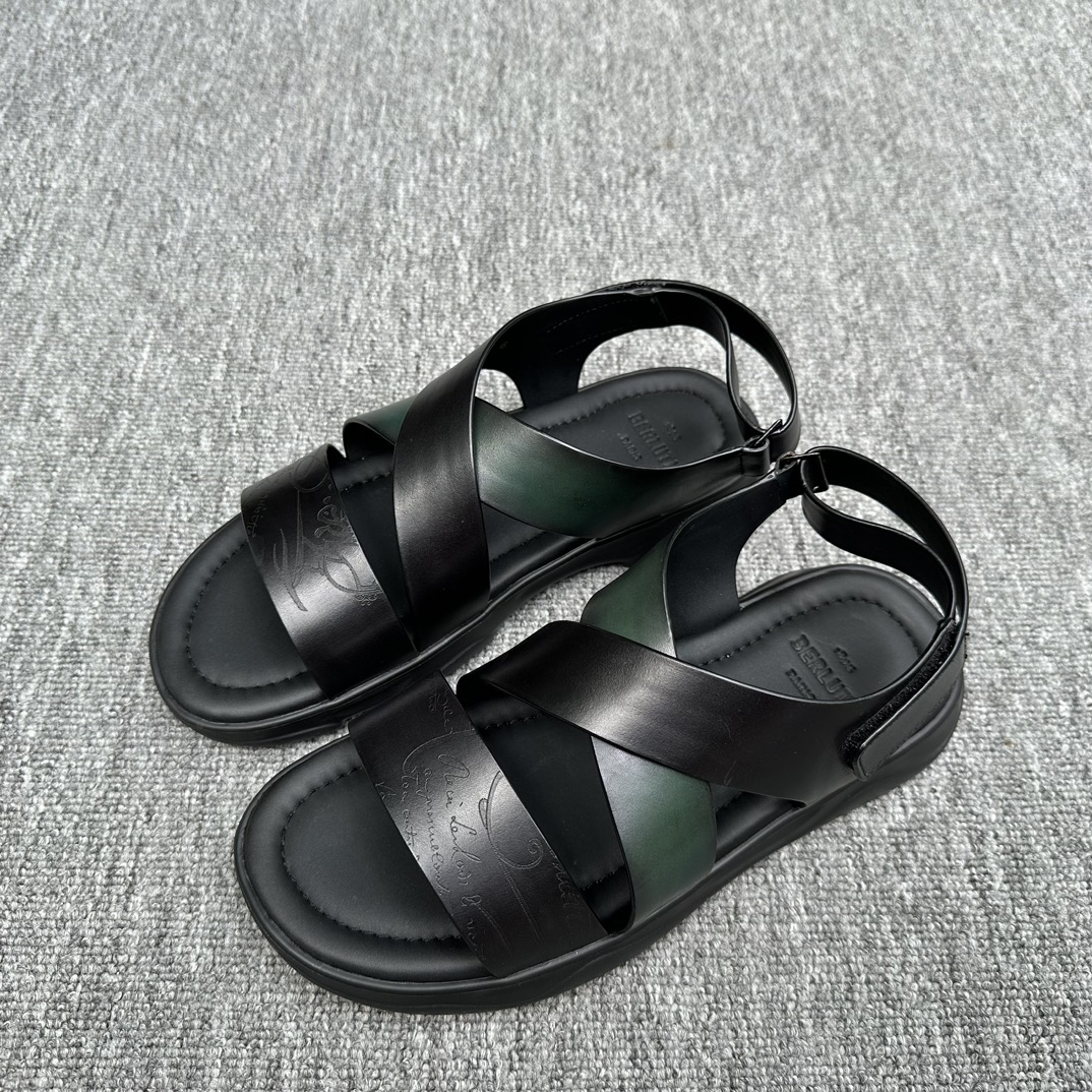 BERLUTI Мужские сандалии из натуральной кожи