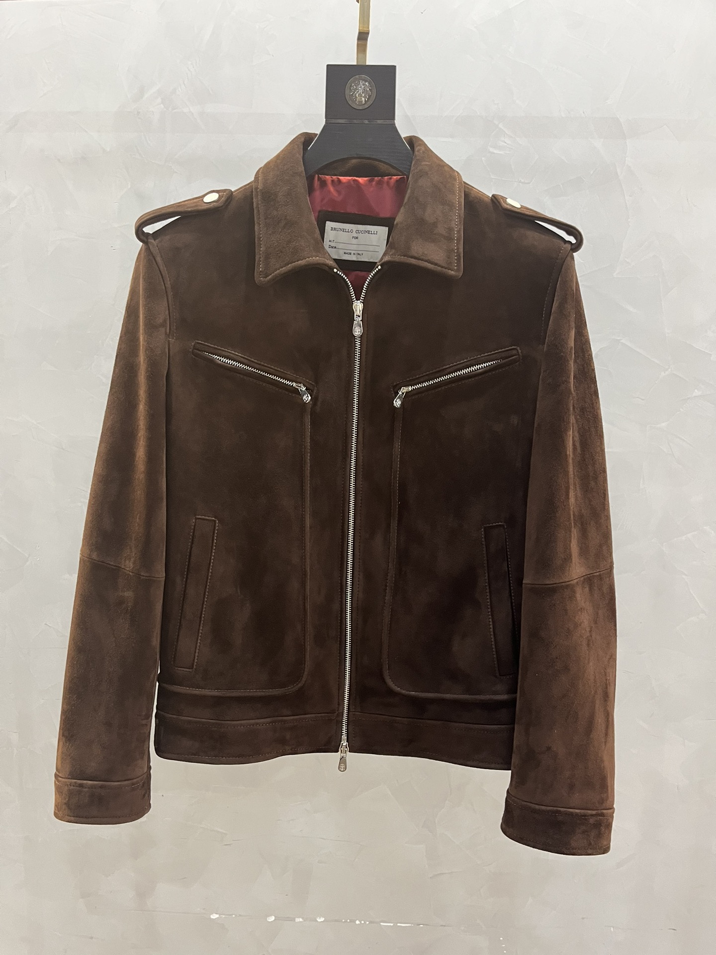 BRUNELLO CUCINELLI Мужская куртка из замши BRUNELLO CUCINELLI Мужская куртка из замши