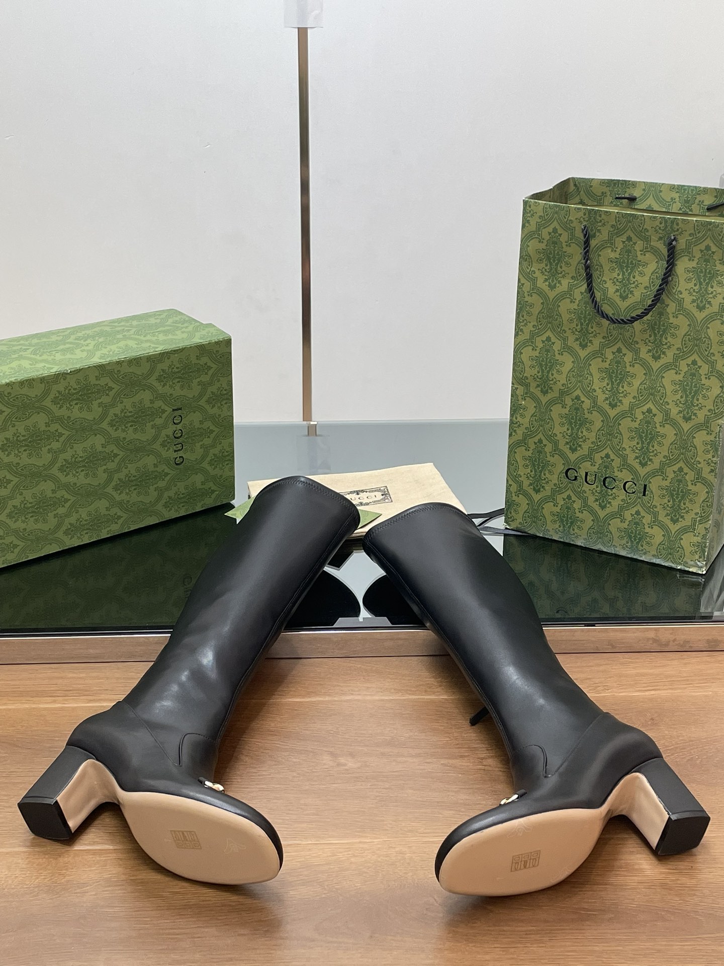 GUCCI Женские сапоги GG Horsebit GUCCI Женские сапоги GG Horsebit