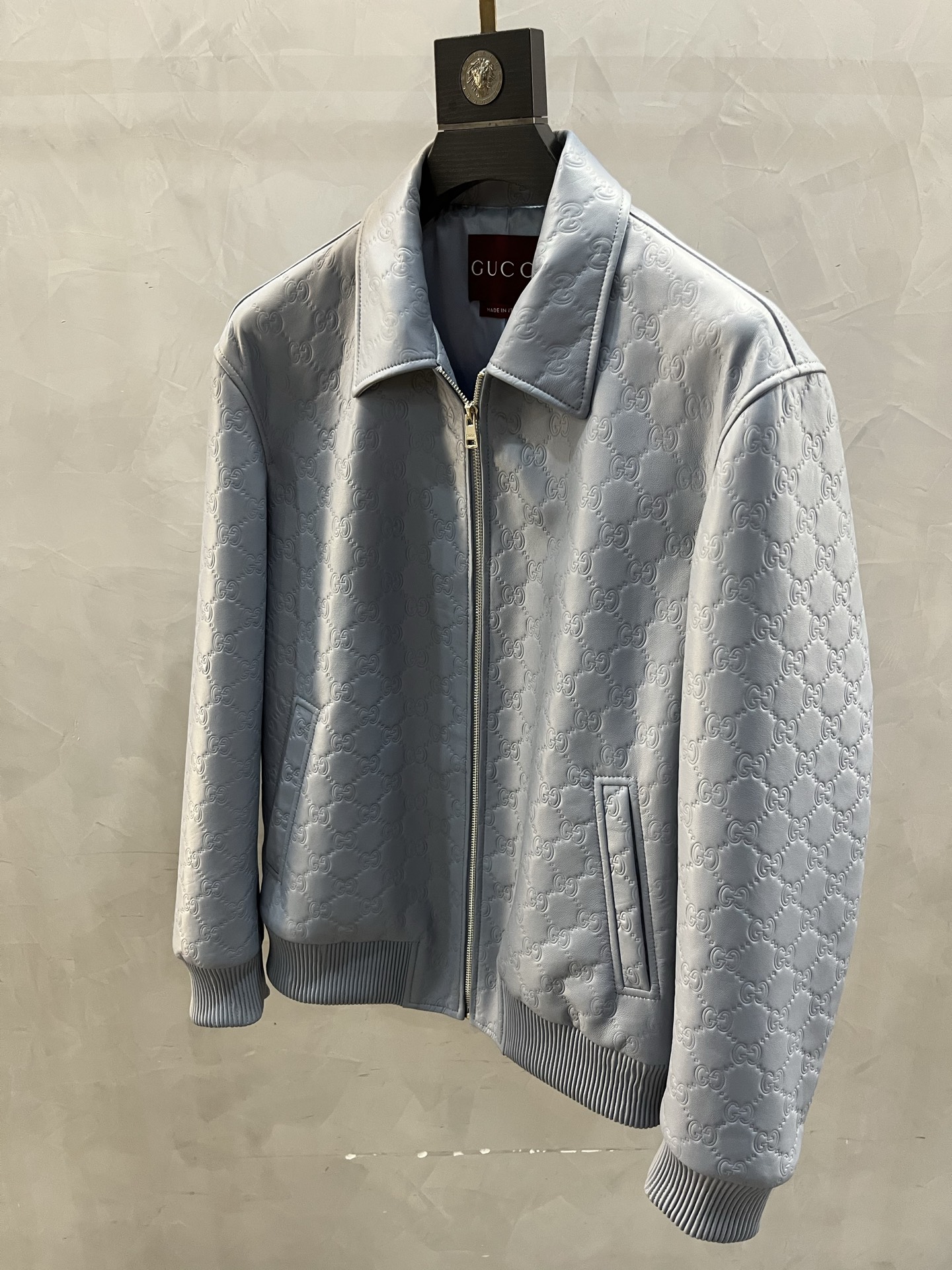 GUCCI Мужская кожаная куртка GUCCI Мужская кожаная куртка