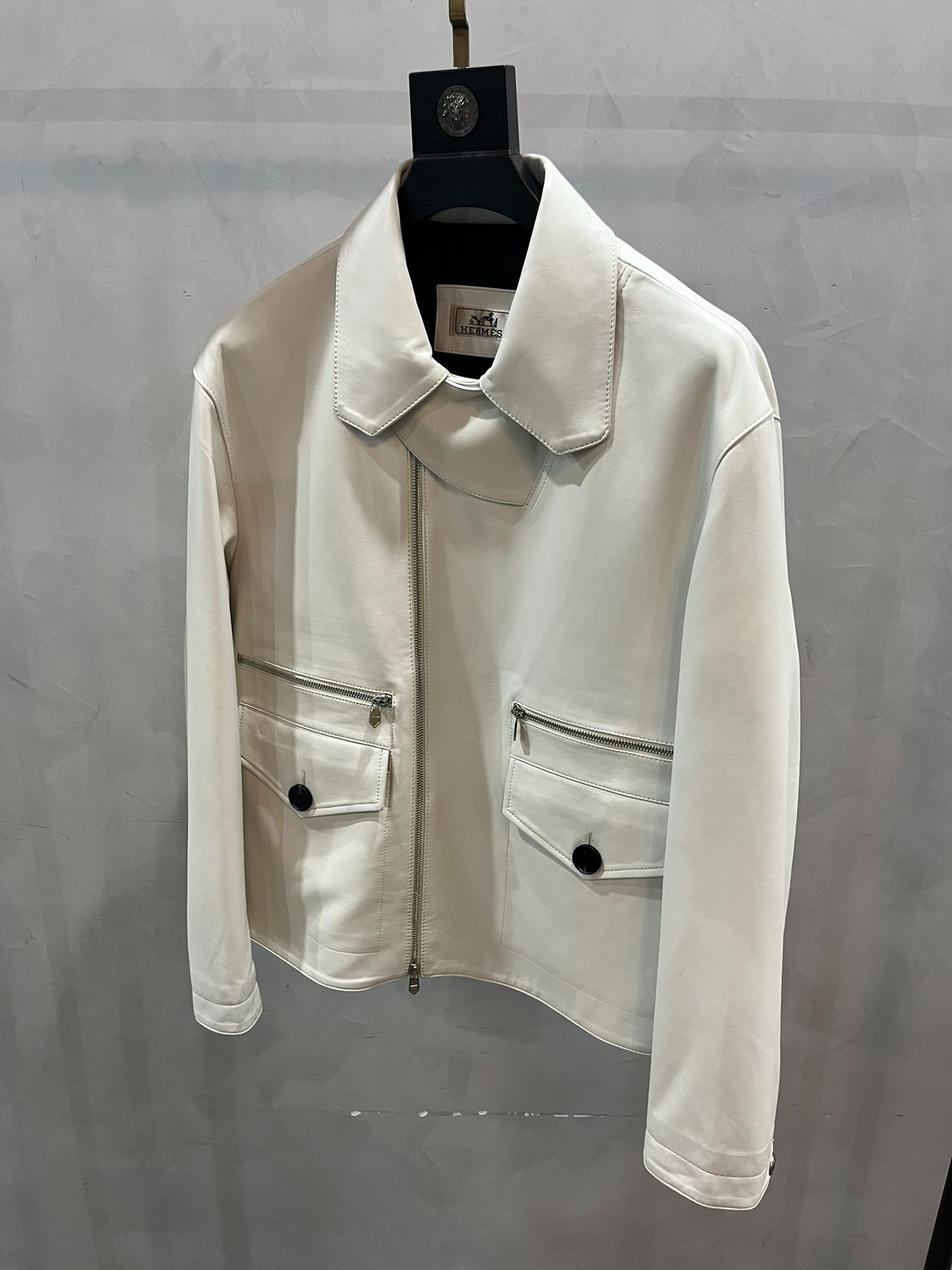 HERMES Мужская кожаная куртка HERMES Мужская кожаная куртка