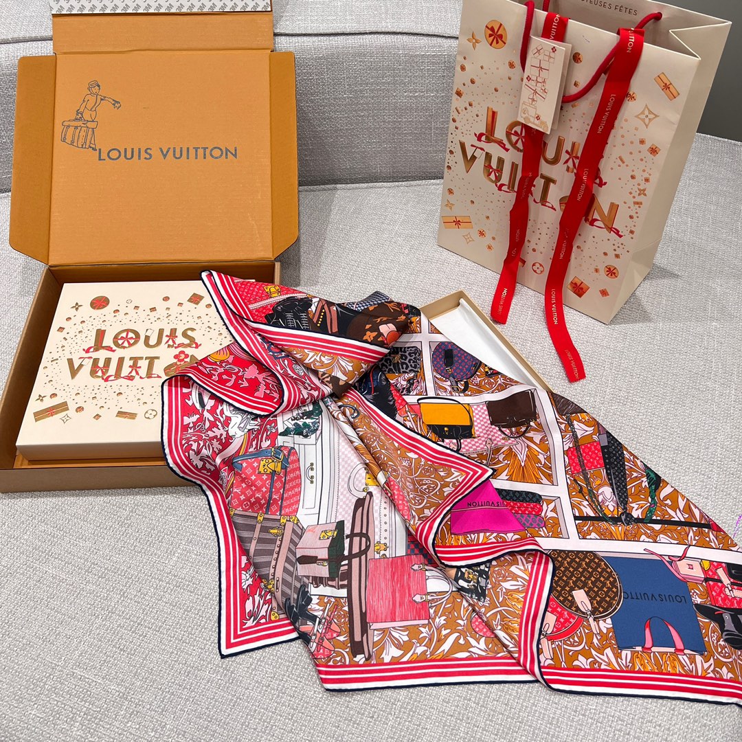 LOUIS VUITTON Женский платок из шёлка LOUIS VUITTON Женский платок из шёлка