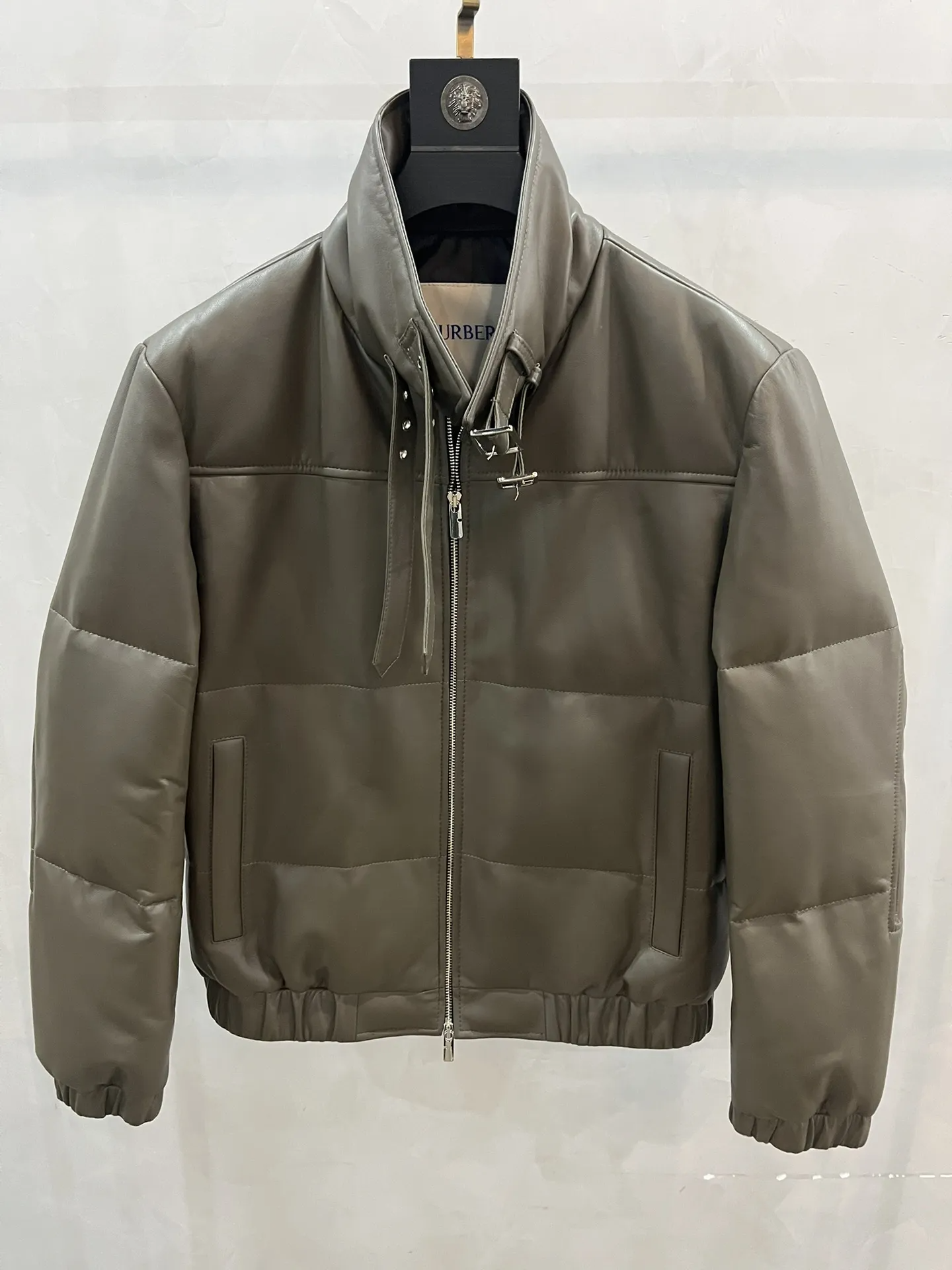 BURBERRY Мужская кожаная куртка BURBERRY Мужская кожаная куртка