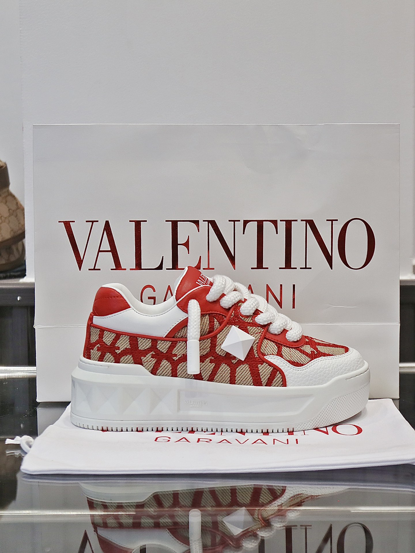 VALENTINO Кроссовки One Stud XL комбинированные