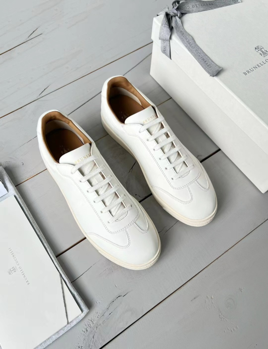 BRUNELLO CUCINELLI Мужские сникеры из оленьей кожи с подошвой из латекса