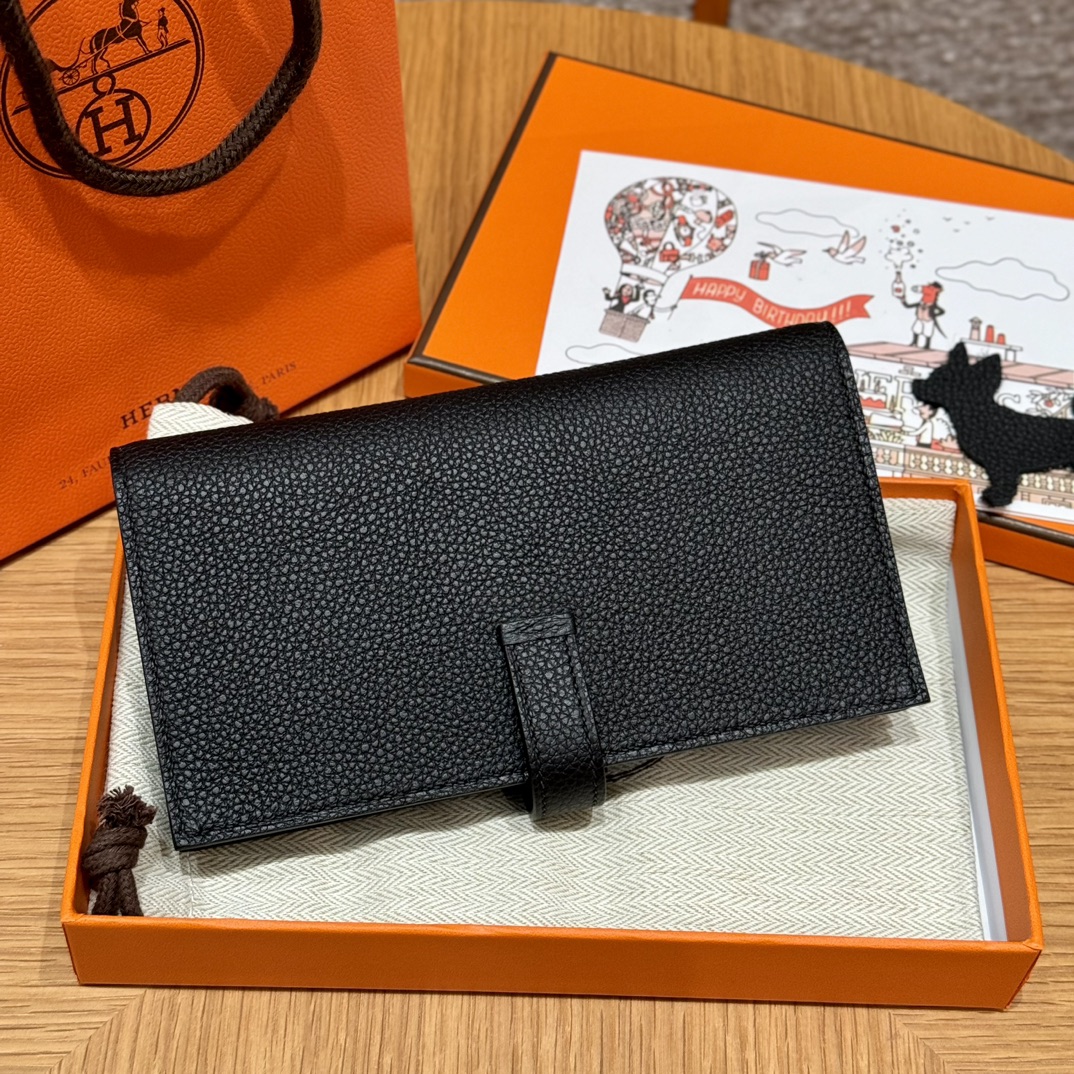 HERMES Кошелёк Bearn 17.5 см 89/Noir Togo HERMES Кошелёк Bearn 17.5 см 89/Noir Togo