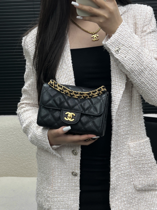 CHANEL Женская Cумка 25P с двойной цепочкой