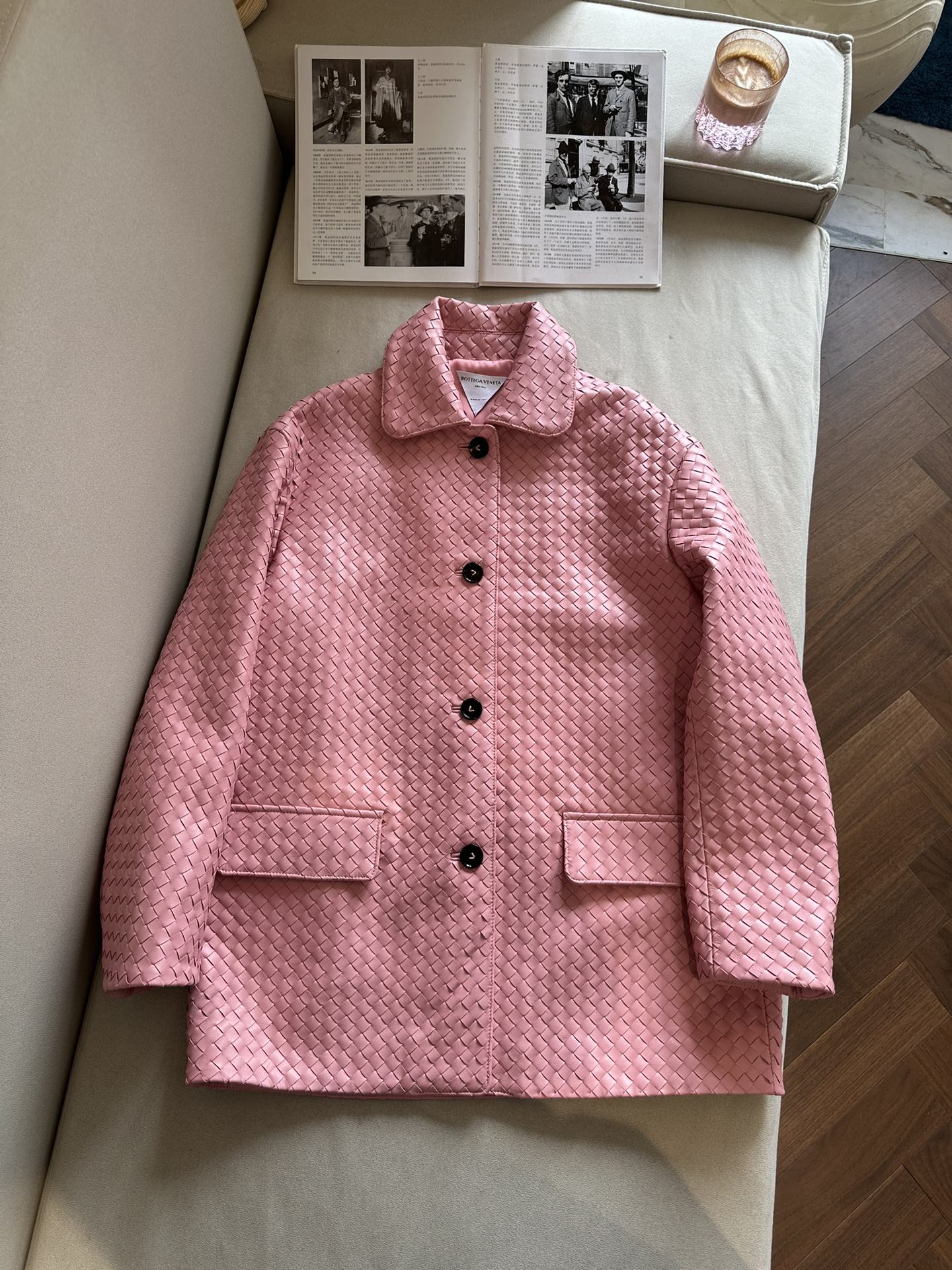 BOTTEGA VENETA Женская кожаная рубашка