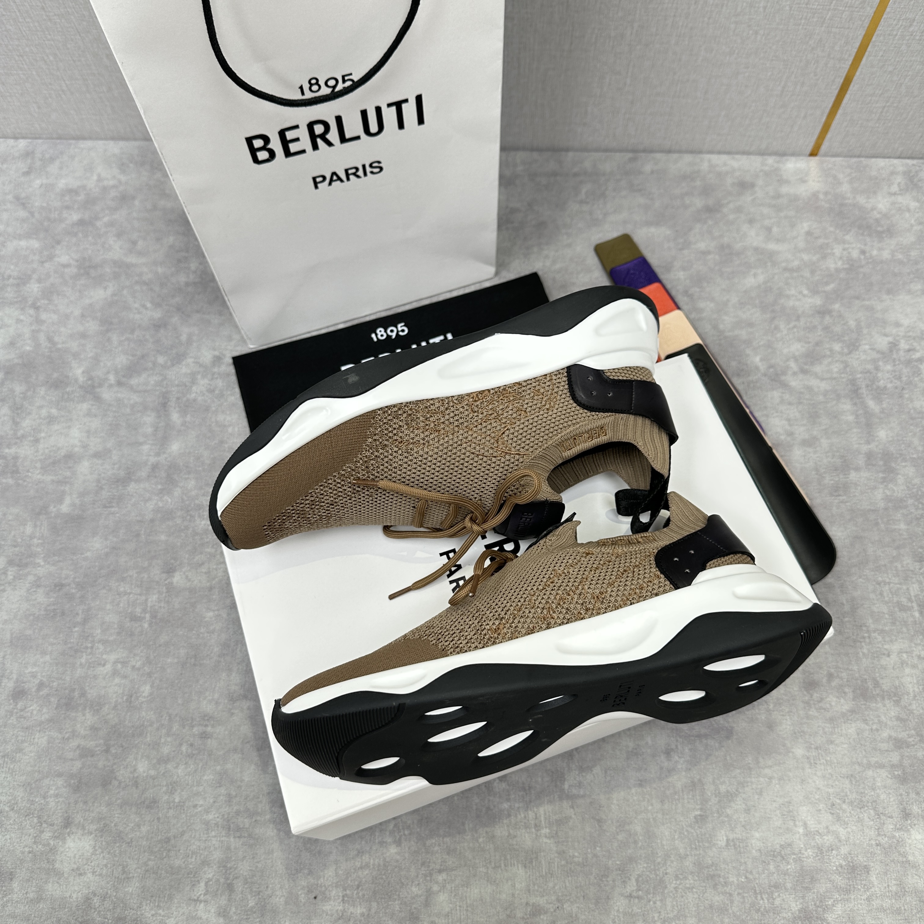 BERLUTI Мужские кроссовки Shadow BERLUTI Мужские кроссовки Shadow