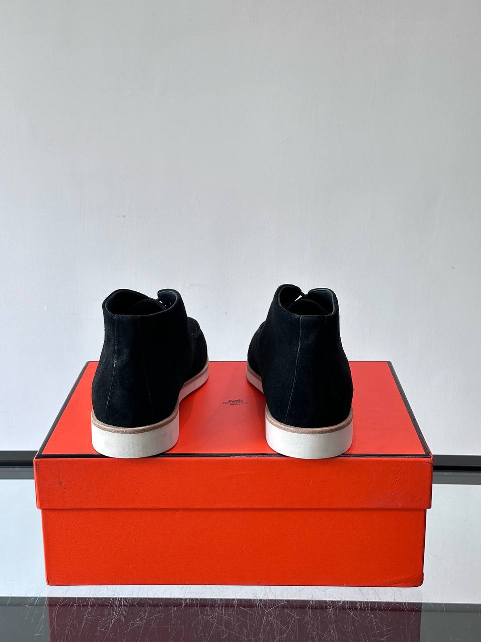 HERMES Мужские замшевые ботинки 