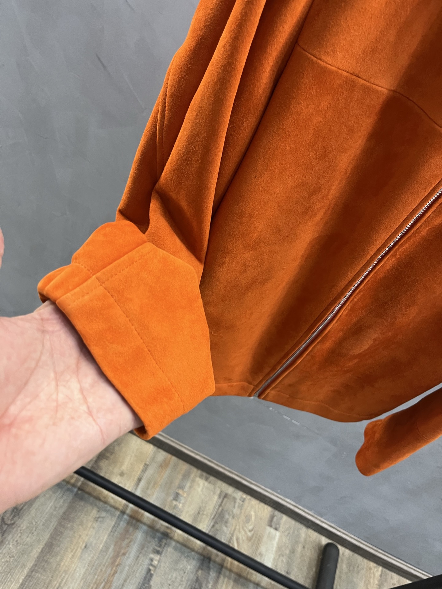 BERLUTI Мужская куртка из замши с застежкой-молнией