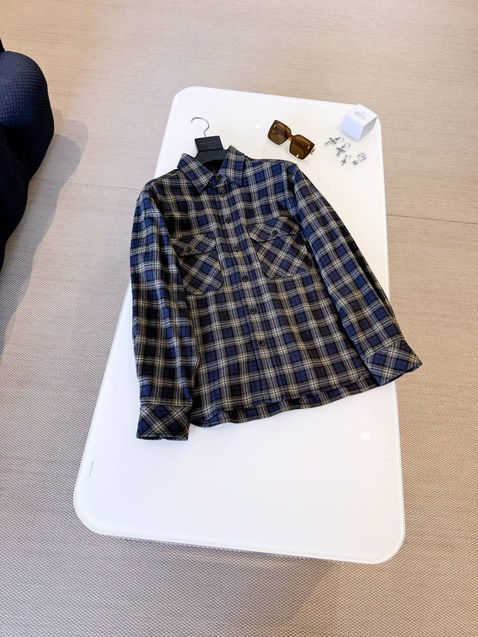 SAINT LAURENT Женская рубашка из хлопка SAINT LAURENT Женская рубашка из хлопка