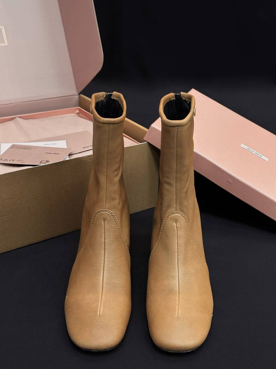 MIU MIU Женские ботильоны из овчины 