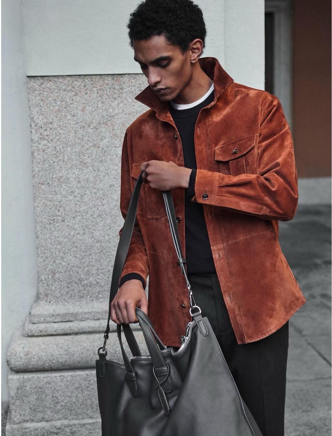 BRIONI Мужская куртка из овчины BRIONI Мужская куртка из овчины