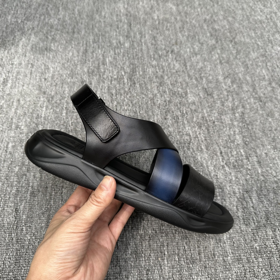 BERLUTI Мужские сандалии из натуральной кожи