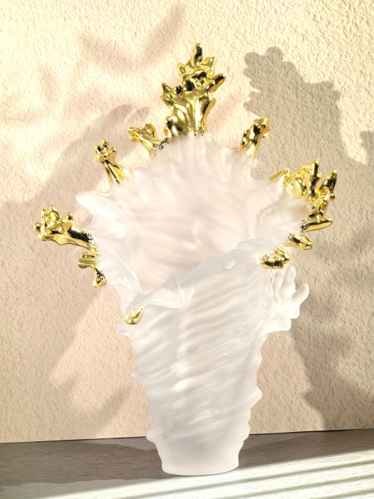 DAUM Ваза Mer de Corail 32 см