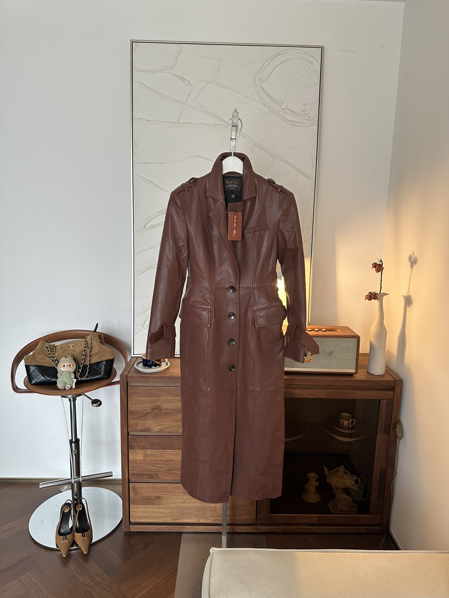 LORO PIANA Женский кожаный плащ LORO PIANA Женский кожаный плащ