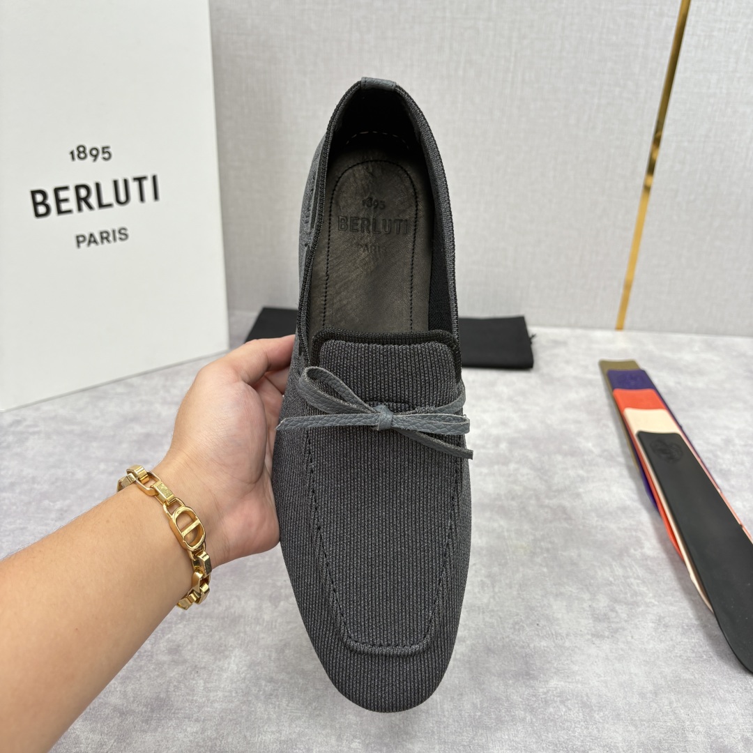 BERLUTI Мужские мокасины текстиль 