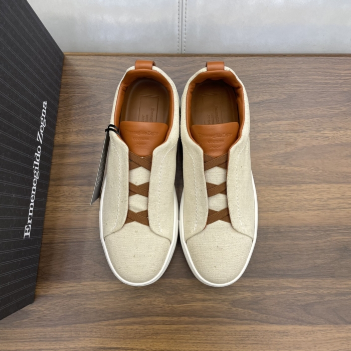 ERMENEGILDO ZEGNA Мужские кеды Triple Stitch