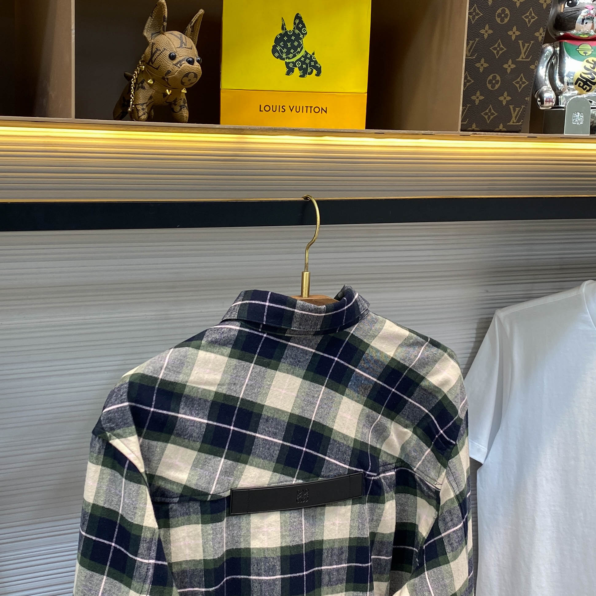 LOEWE Мужская рубашка в клетку LOEWE Мужская рубашка в клетку