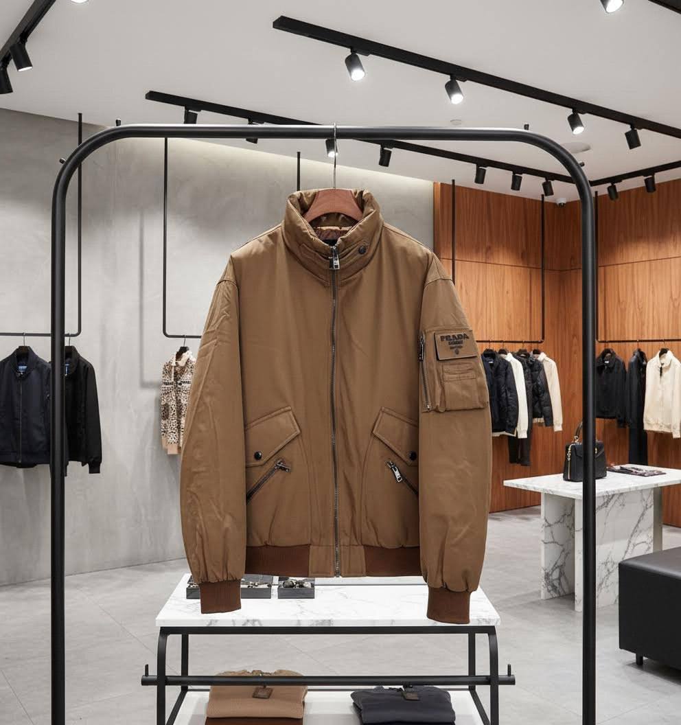 PRADA Мужская куртка с пуховым наполнителем