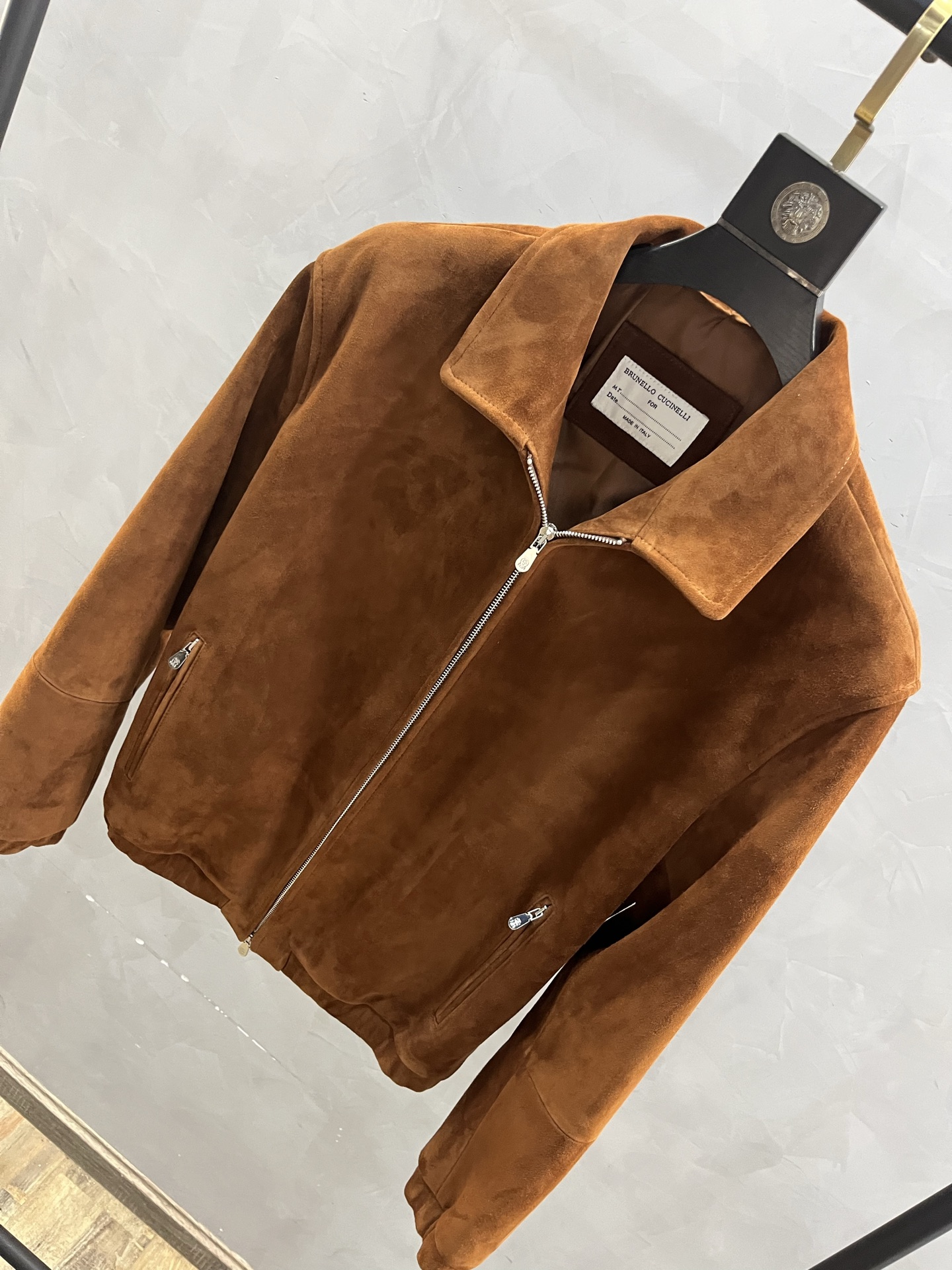 BRUNELLO CUCINELLI Мужская куртка из замши BRUNELLO CUCINELLI Мужская куртка из замши