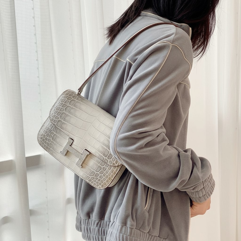 HERMES Женская сумка Constance 26 см Himalaya HERMES Женская сумка Constance 26 см Himalaya