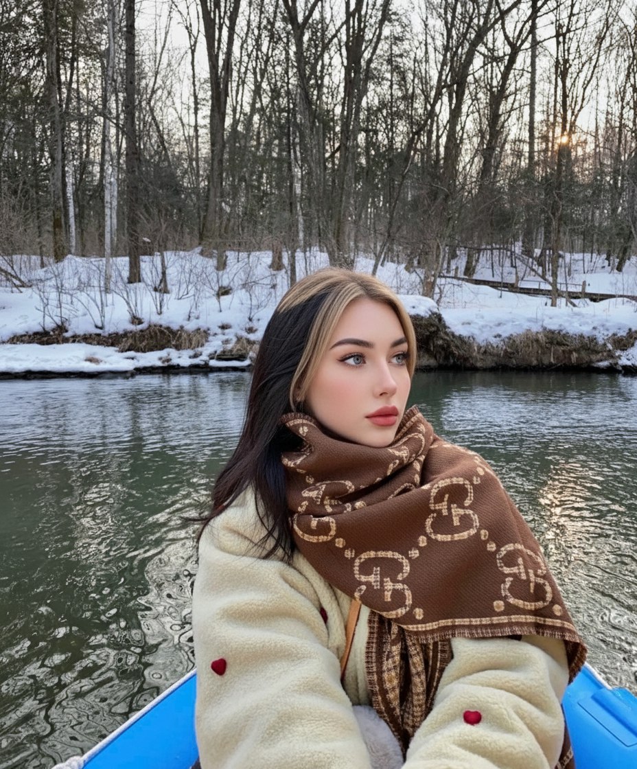 GUCCI Женский шерстяной шарф 