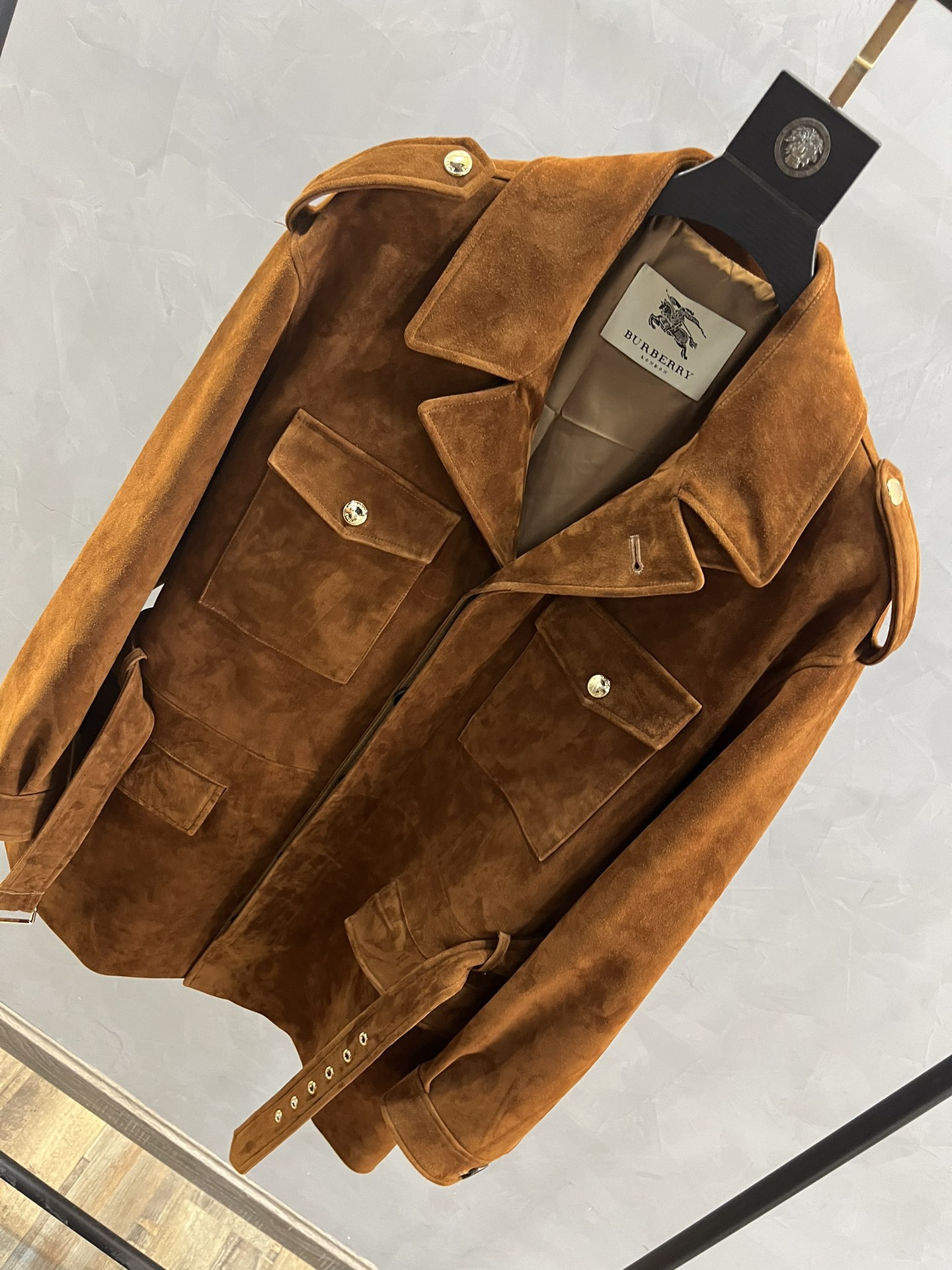 BURBERRY Мужская куртка из замши BURBERRY Мужская куртка из замши