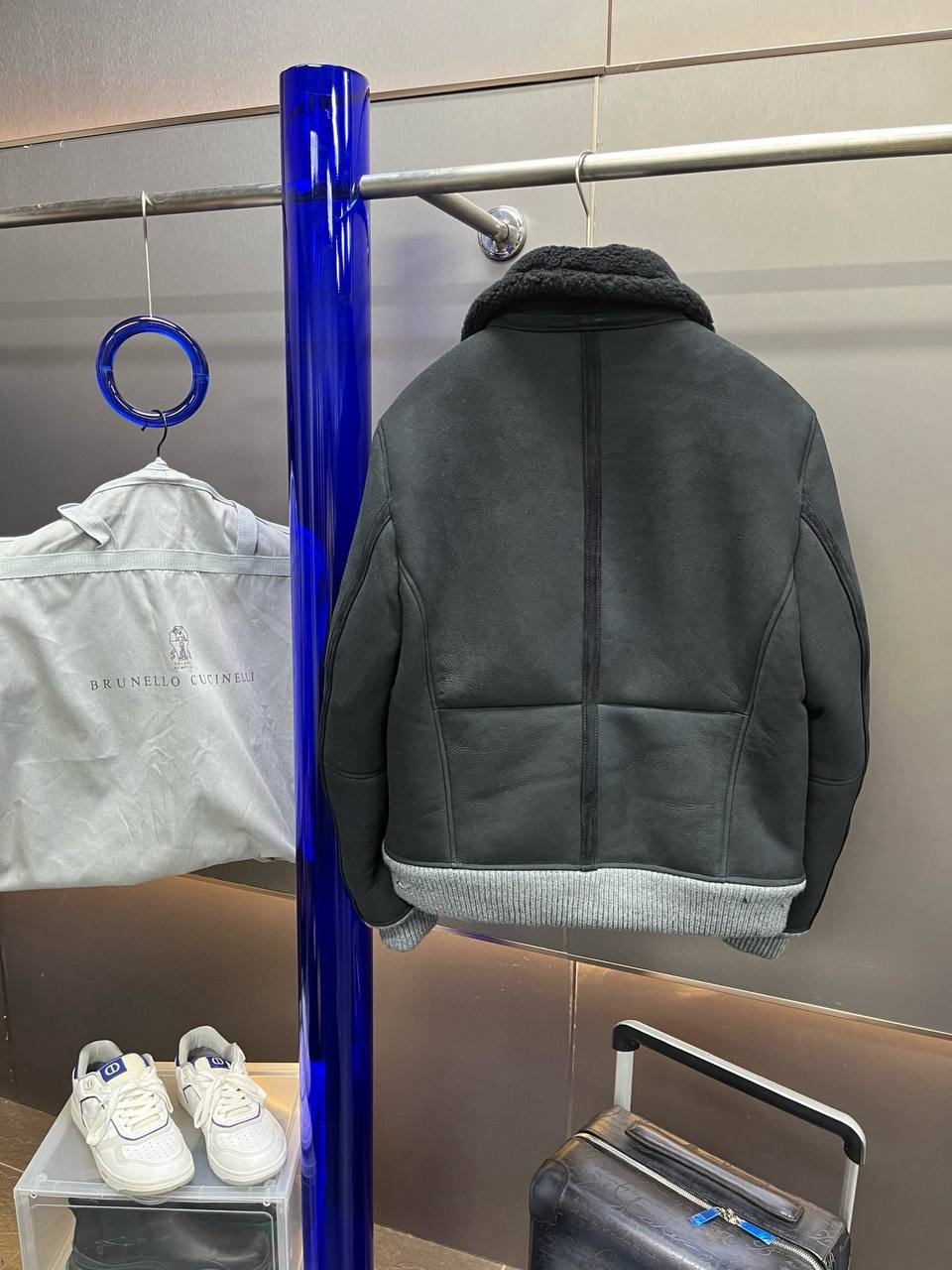 BRUNELLO CUCINELLI Мужская дублёнка из овчины BRUNELLO CUCINELLI Мужская дублёнка из овчины