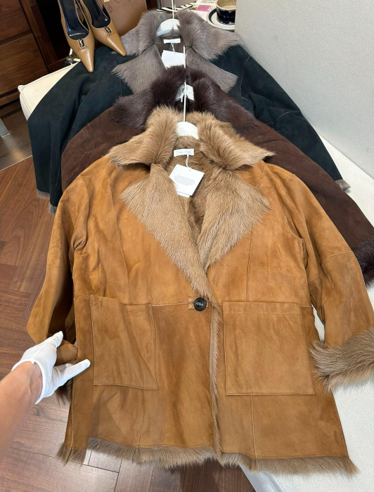 THE ROW Женская дублёнка с мехом лисы