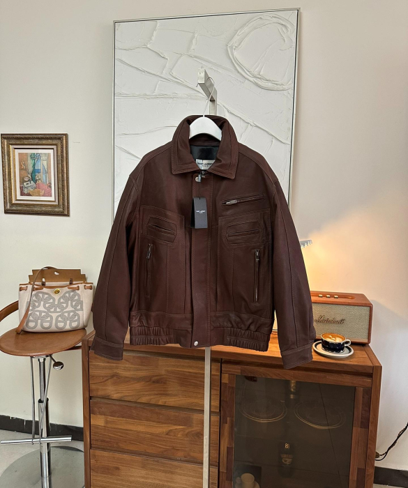 SAINT LAURENT Женская кожаная куртка