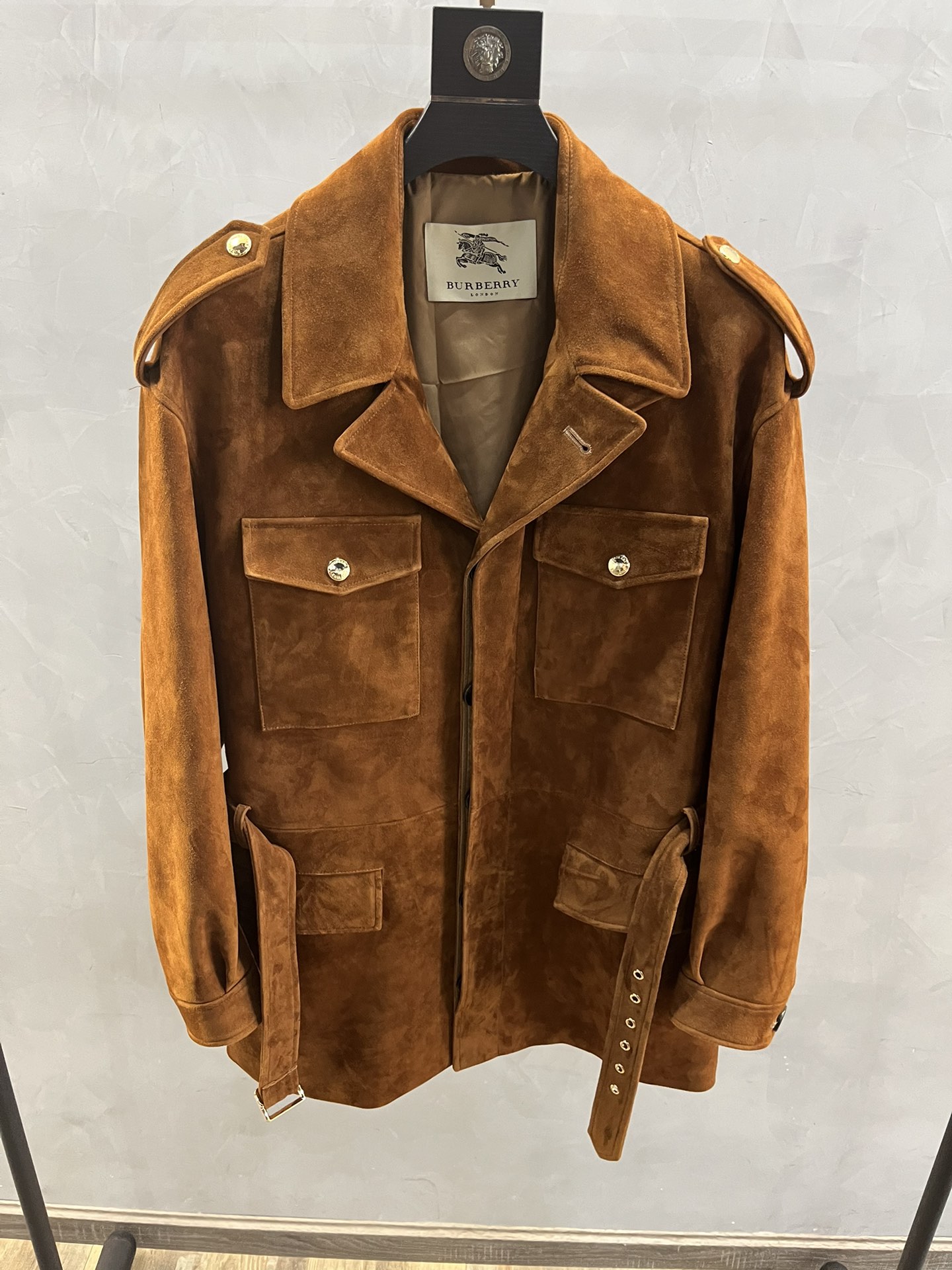 BURBERRY Мужская куртка из замши BURBERRY Мужская куртка из замши