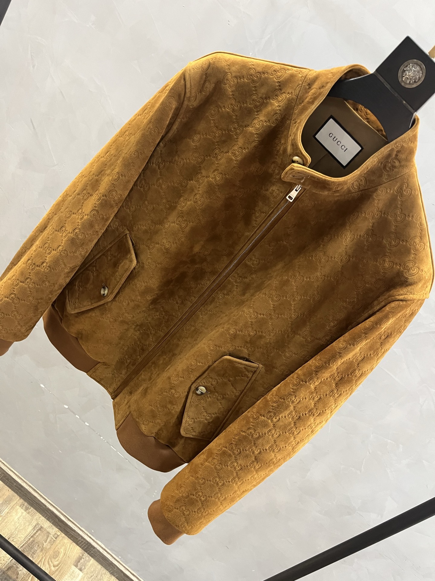 GUCCI Мужская куртка из замши GUCCI Мужская куртка из замши