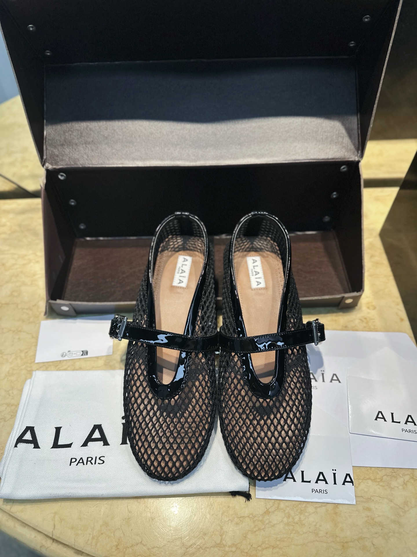 ALAIA Женские балетки с сеткой ALAIA Женские балетки с сеткой