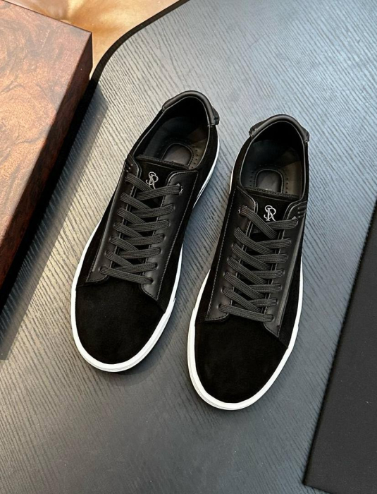 STEFANO RICCI Мужские кроссовки из телячьей кожи