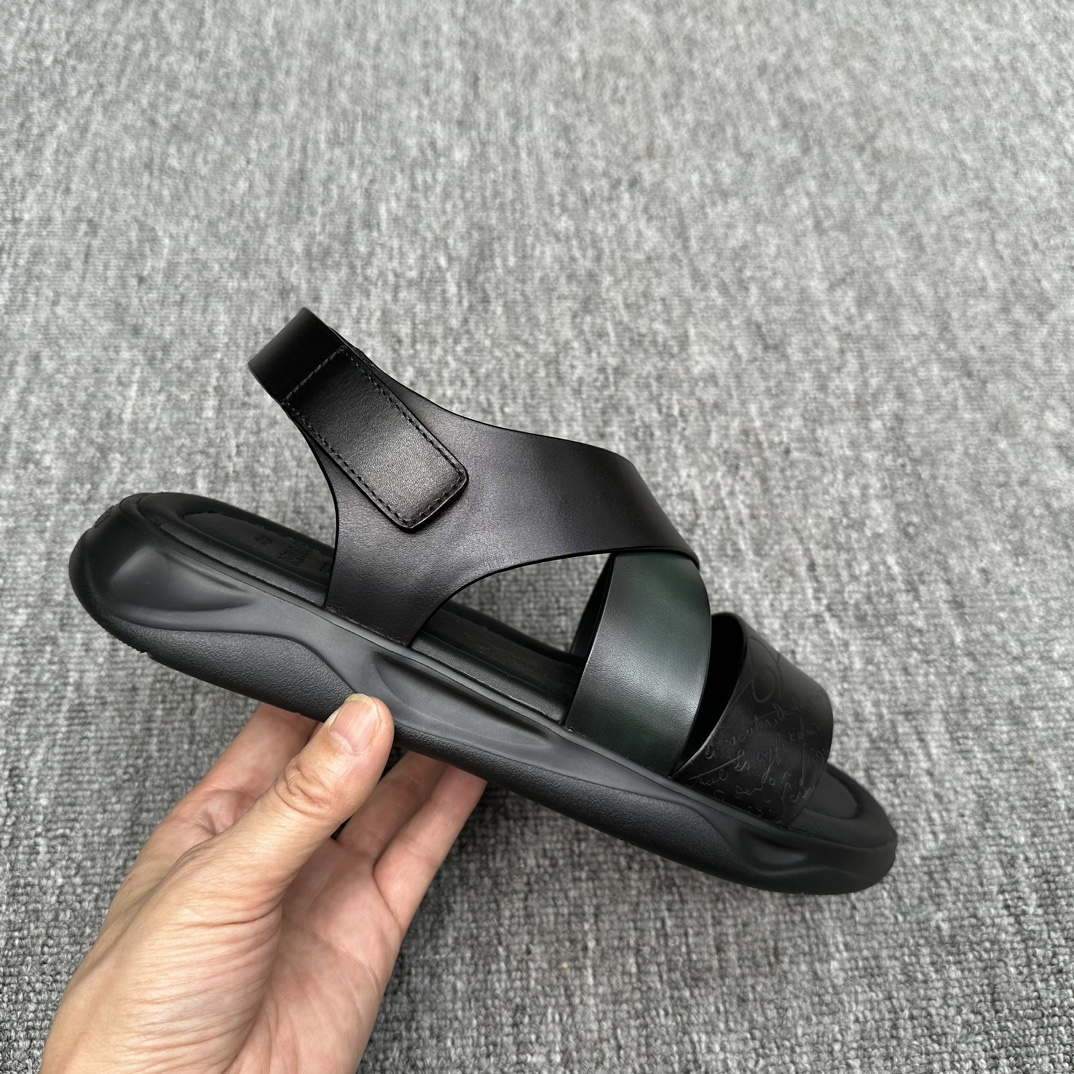 BERLUTI Мужские сандалии из натуральной кожи