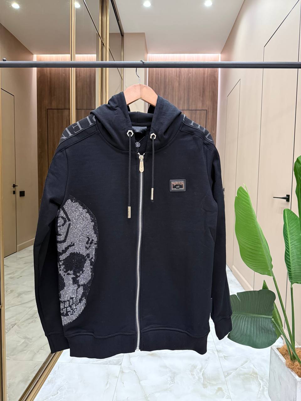 PHILIPP PLEIN Мужская ветровка с черепом PHILIPP PLEIN Мужская ветровка с черепом