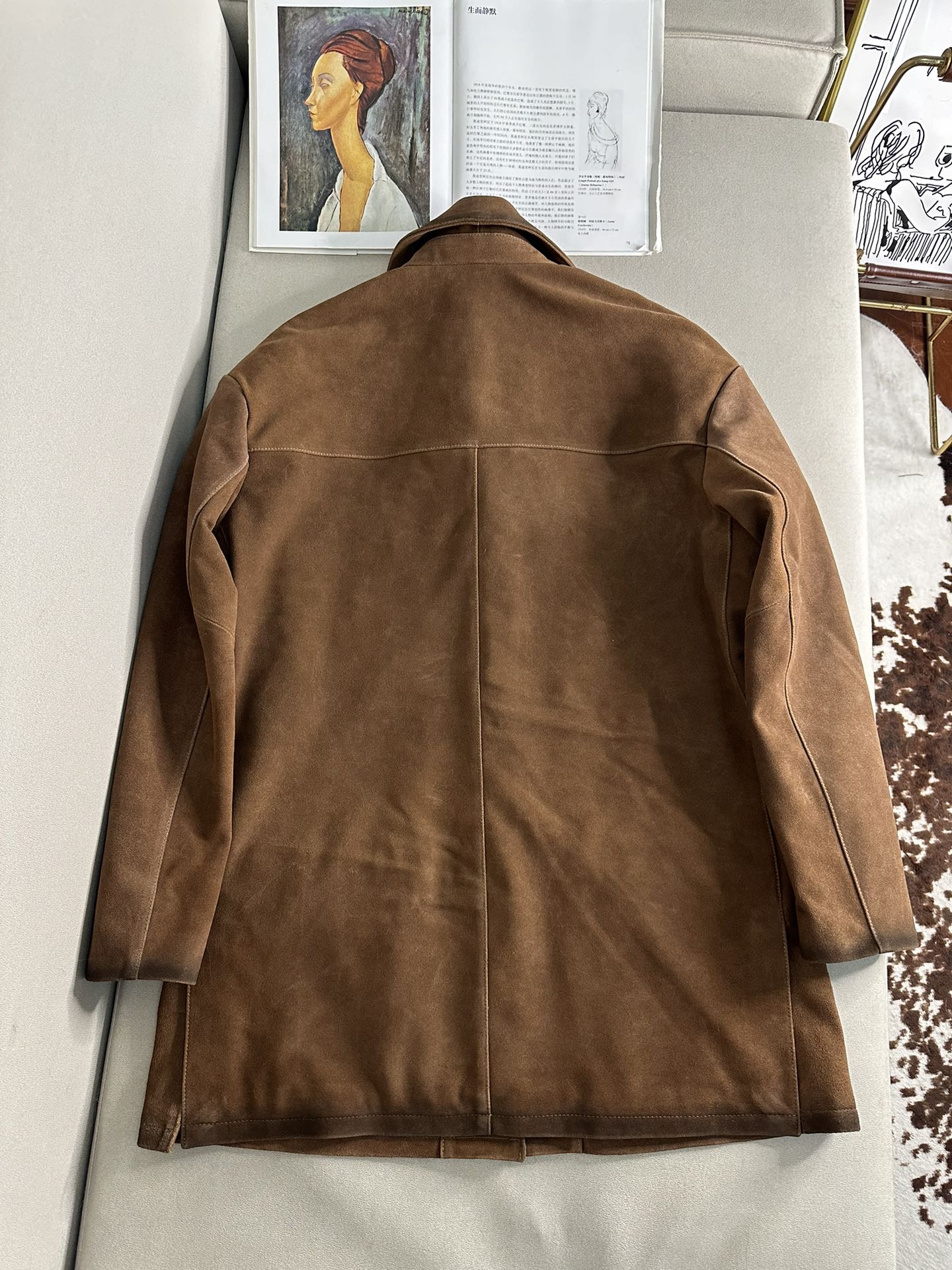 PRADA Женское пальто из замши PRADA Женское пальто из замши