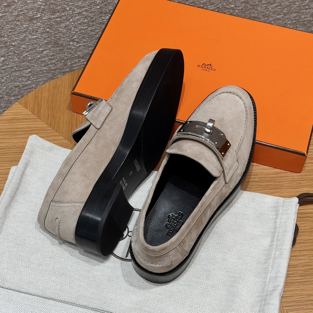 HERMES Женские лоферы Hot из замши HERMES Женские лоферы Hot из замши