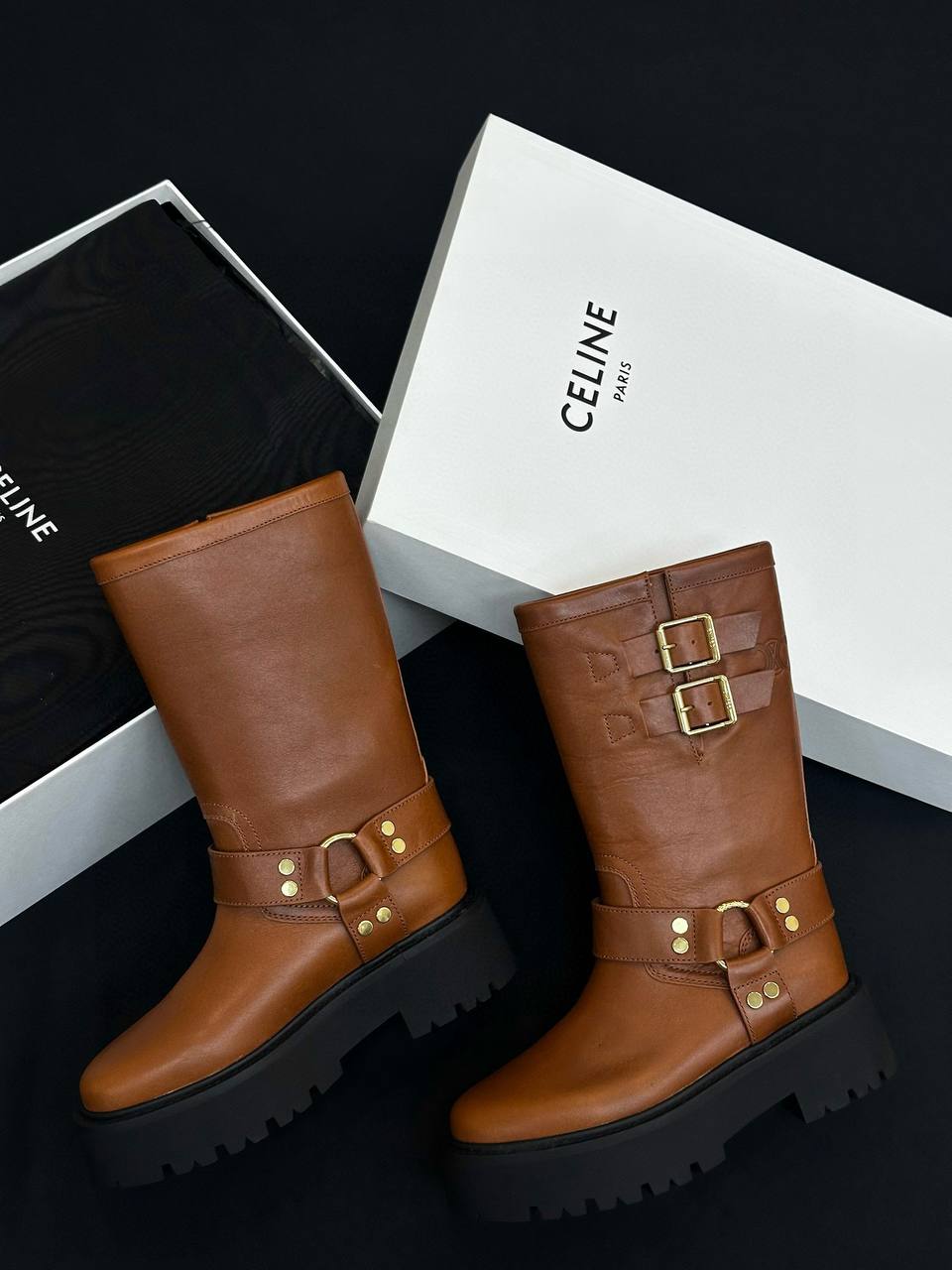 СELINE Женские сапоги из телячьей кожи СELINE Женские сапоги из телячьей кожи
