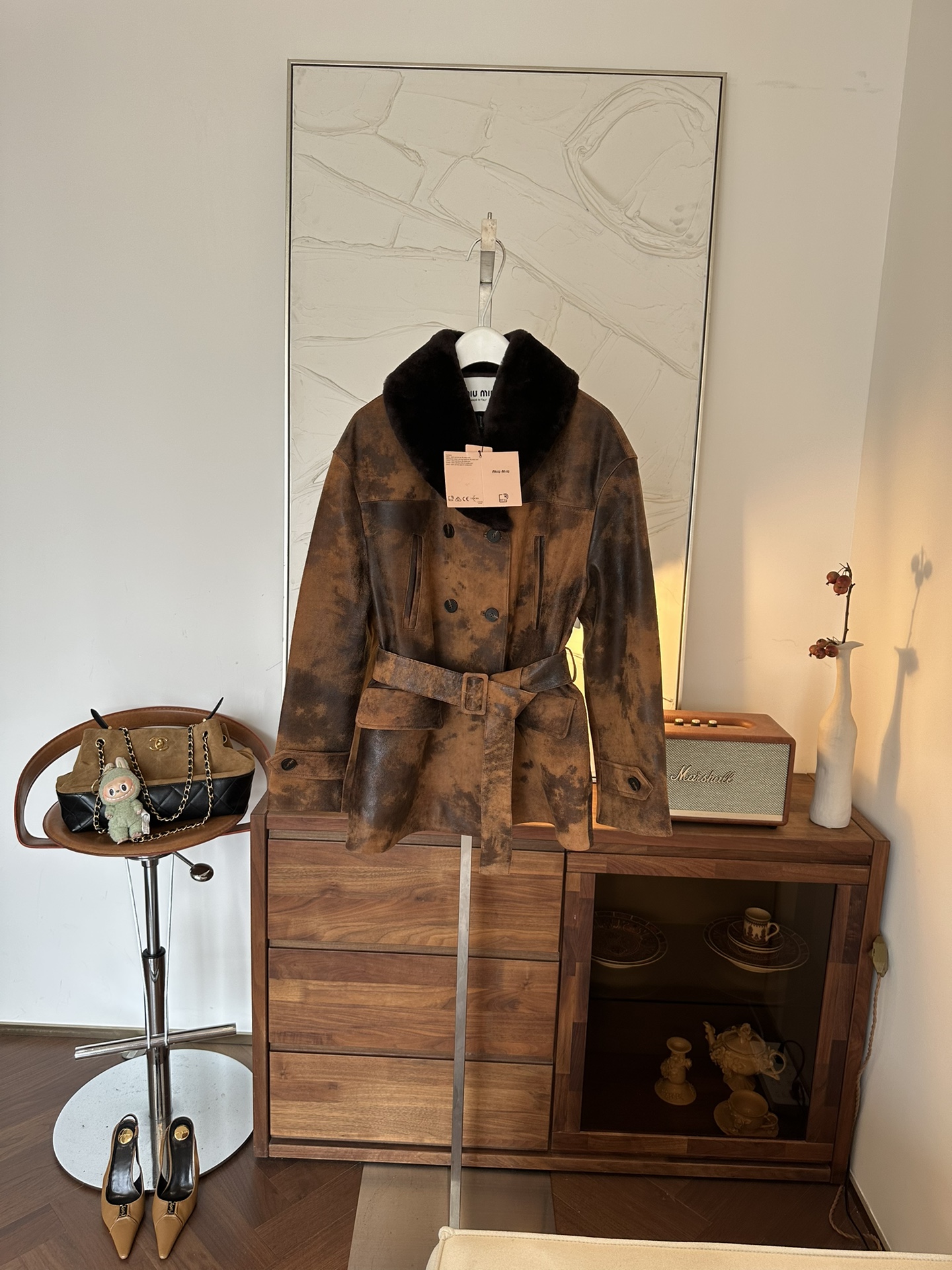 MIU MIU Женская кожаная куртка MIU MIU Женская кожаная куртка